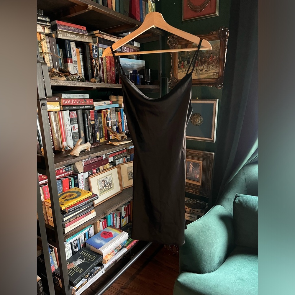 NWT UO black slip dress
